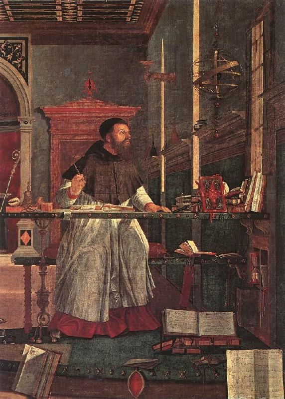 CARPACCIO, Vittore Vision of St Augustin (detail) dsf